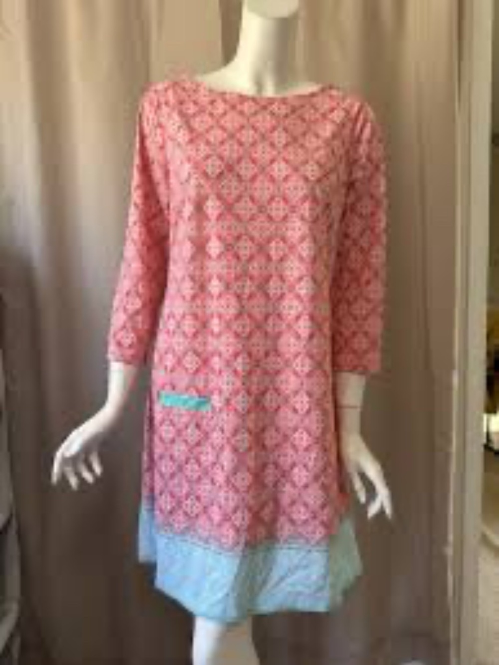 NEW* Cabana Life Coral Tides Shift Dress Sz M NWT